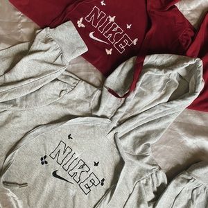 N!ke Butterfly Embroidered Hoodie